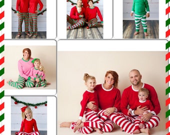 2017 Pre-Order for Christmas & Hanukkah Pajamas Matching Personalized for Baby, Toddler, Children, and Adults - Personalization Included