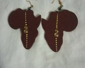 African wooded earring, Kenyan tribal earring,occasion earring ,