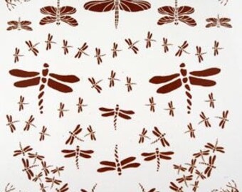 Gold Dragonfly Decals-22k Gold Decals-Jewelry Decals-Jewelry Supplies-Glass Decals-Fused glass Decals