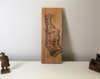 Manhattan Subway Map String Art