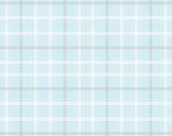 Gray plaid fabric | Etsy