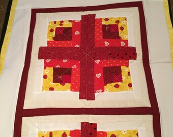 Quilted Bed Runner, Table Runner, Runner