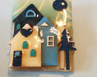 Vintage House Pin by Lucinda, House Pin by Lucinda, House Pin