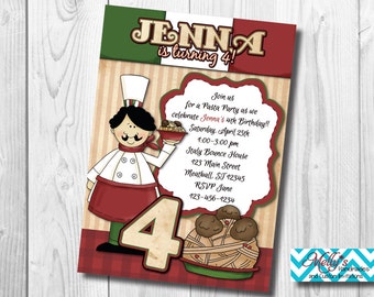 Spaghetti Italian Birthday Invitation