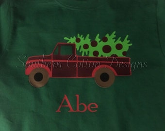 Vinyl Boys Christmas Shirt Personalized