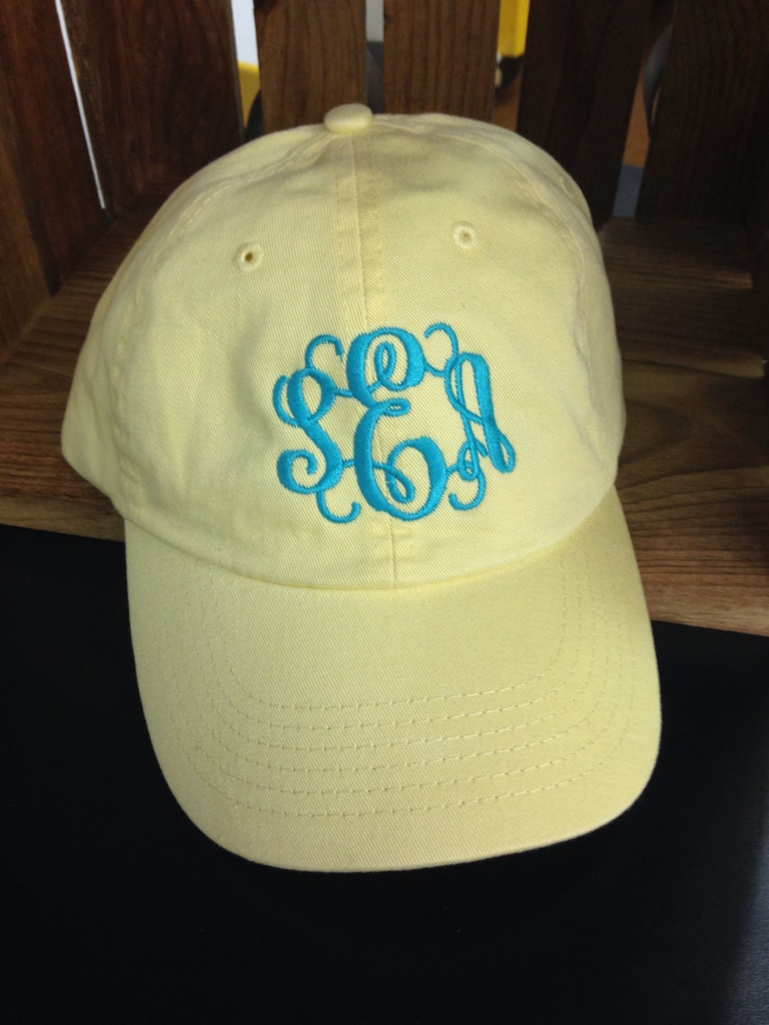 Monogrammed baseball cap monogrammed hat monogrammed cap