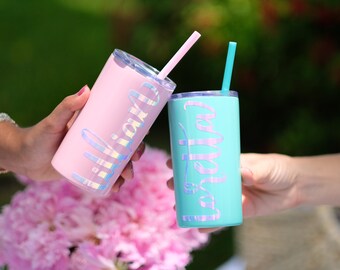 12 Oz Stainless Steel Stemless Tumblers, Bev Steel Stainless Double Wall Insulated Tumblers, BPA Free, Non-Toxic Powder Coated