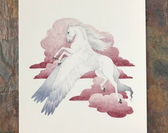 Pegasus In Flight - Giclee Art Print