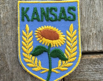 Kansas Vintage Souvenir Travel Patch from Voyager - New In Original Package