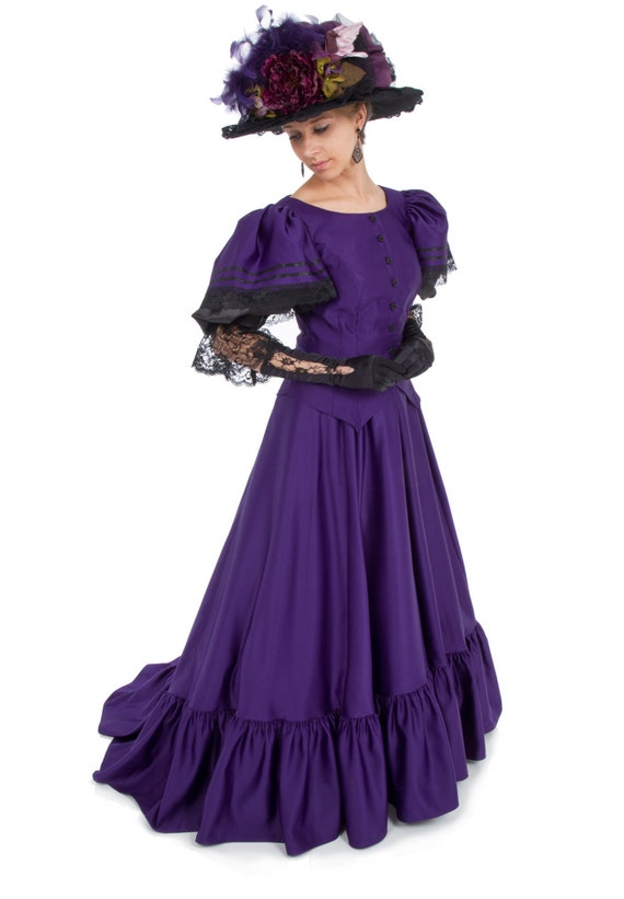 Downton Abbey Inspired Dresses Anastasia Victorian Fancy Dress $173.00 AT vintagedancer.com
