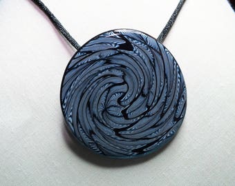 Swirl and spiral necklace