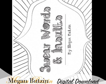 Swear Words & Insults Coloring Book