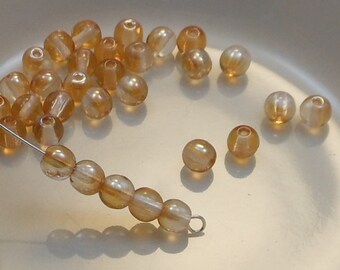Czech Glass Druk Beads 4mm Round Crystal Celsian (25pk) SI-4DR-CC
