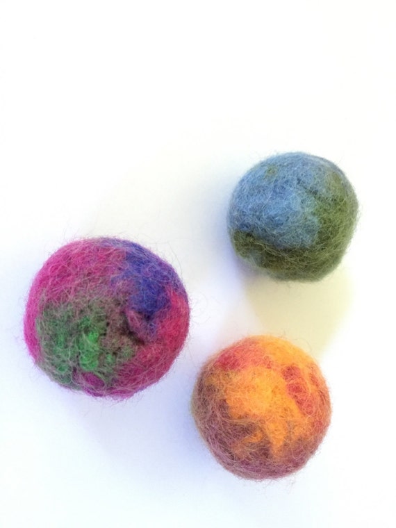 Cat Toys Felted Wool Balls Cat Felted Ball Wool Bouncy