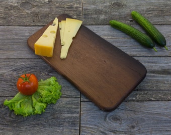 Wood Cutting Board - Bog Oak Hand Crafted Cheese Board / Chopping Board / Kitchen Serving Board / Gift Board / Appetizer Platter CBBO026