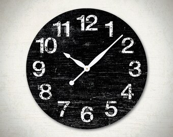 Large Wall Clock. Rustic Clock. Rustic Decor. Office Clock. Rustic Kitchen Decor. Large Wall Clock. Farmhouse Decor. Mothers Day Gift. 23in
