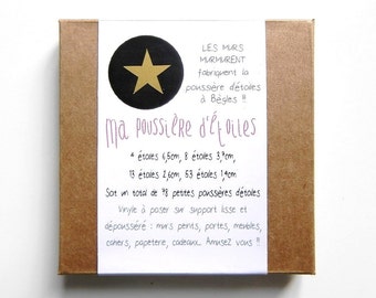 My Stardust - 78 stickers stars gold pouch