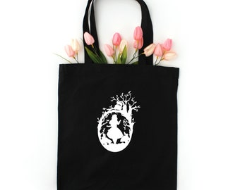 Alice in Wonderland Scene Tote