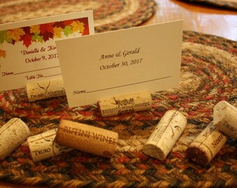 125 Used Natural Wine Corks Cork Place Card Holders Wedding Vineyard Dinner Party