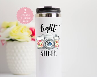 Photographer Gift, Photographer Travel Mug, Photographer Stainless Steel Tumbler, Gift for Photographer, Wedding Photographer Gift, Photog
