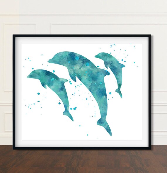 Dolphin Beach House Decor Artwork Coastal Dolphin Beach House Decor Artwork Coastal Ideas Art Prints Wall