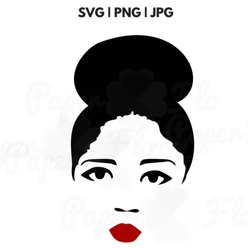 SVG file black woman svg file ethnic svg file African SVG file