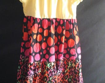 Girls peasant style dress