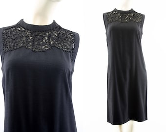 Vintage RK Originals For the Girl Who Knows Clothes Black Sleeveless Woman's Retro Shift Dress