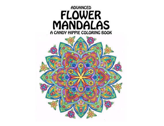 Harmony Of Nature Coloring Book Advanced Flower Mandalas Adult Coloring Book printable