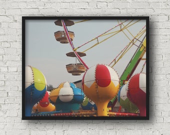 County fair fine art photography print, carnival photography, nursery art, art print, matte print (fair 02)