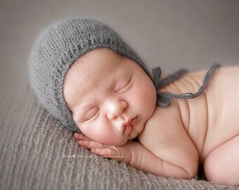 PDF Knitting Pattern - newborn photography_angora_classic_bonnet #81