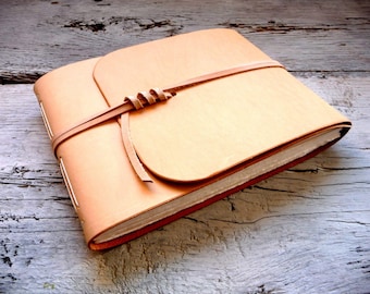 Leather watercolor sketchbook, watercolor journal, leather journal, artists book