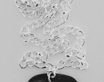 Silver Guitar Pick Necklace