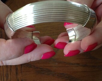 Sterling Silver Multi strand Cuff Bracelet
