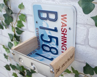 Bird Feeder, Washington License Plate Bird Feeder, Can be personalised.