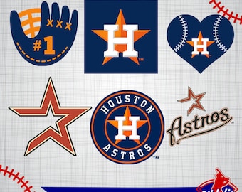 Houston Astros SVG Files, Houston Astros Printable Images, Baseball Logos, Silhouette Cricut, Baseball eps, png, dxf, jpg, pdf A-07