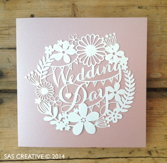 Download Papercut Template 'Wedding Day' PDF Jpeg SVG Make Your