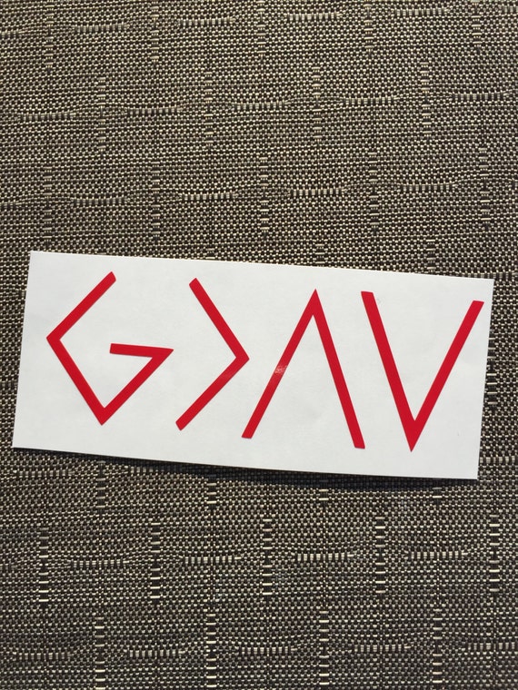 God is greater than the highs and lows decal phone decal car