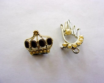 Two 60's Brooches Hand & Crown