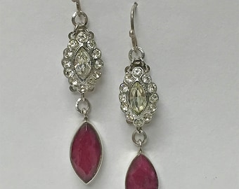 Ruby's Rhinestone Earrings