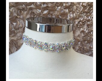 AB Diamond Rhinestone Choker #C106