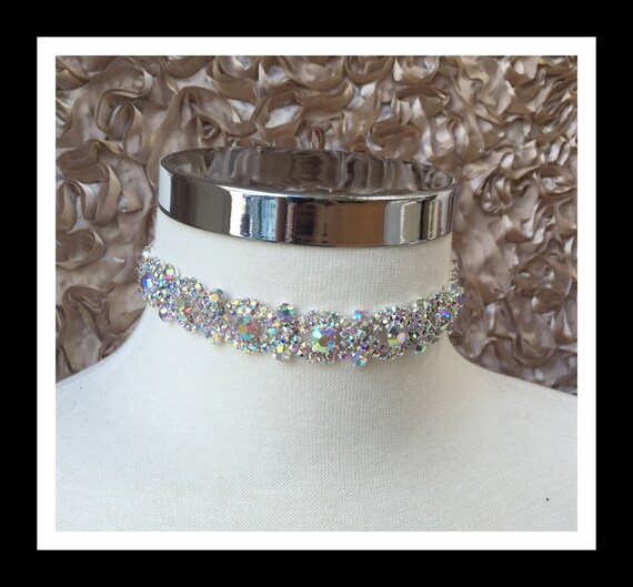 AB Diamond Rhinestone Choker #C106