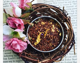 Summer Breeze Strawberry Rhubarb Rooibos Tea All Natural Loose Leaf Tea No Caffeine 40gram bag