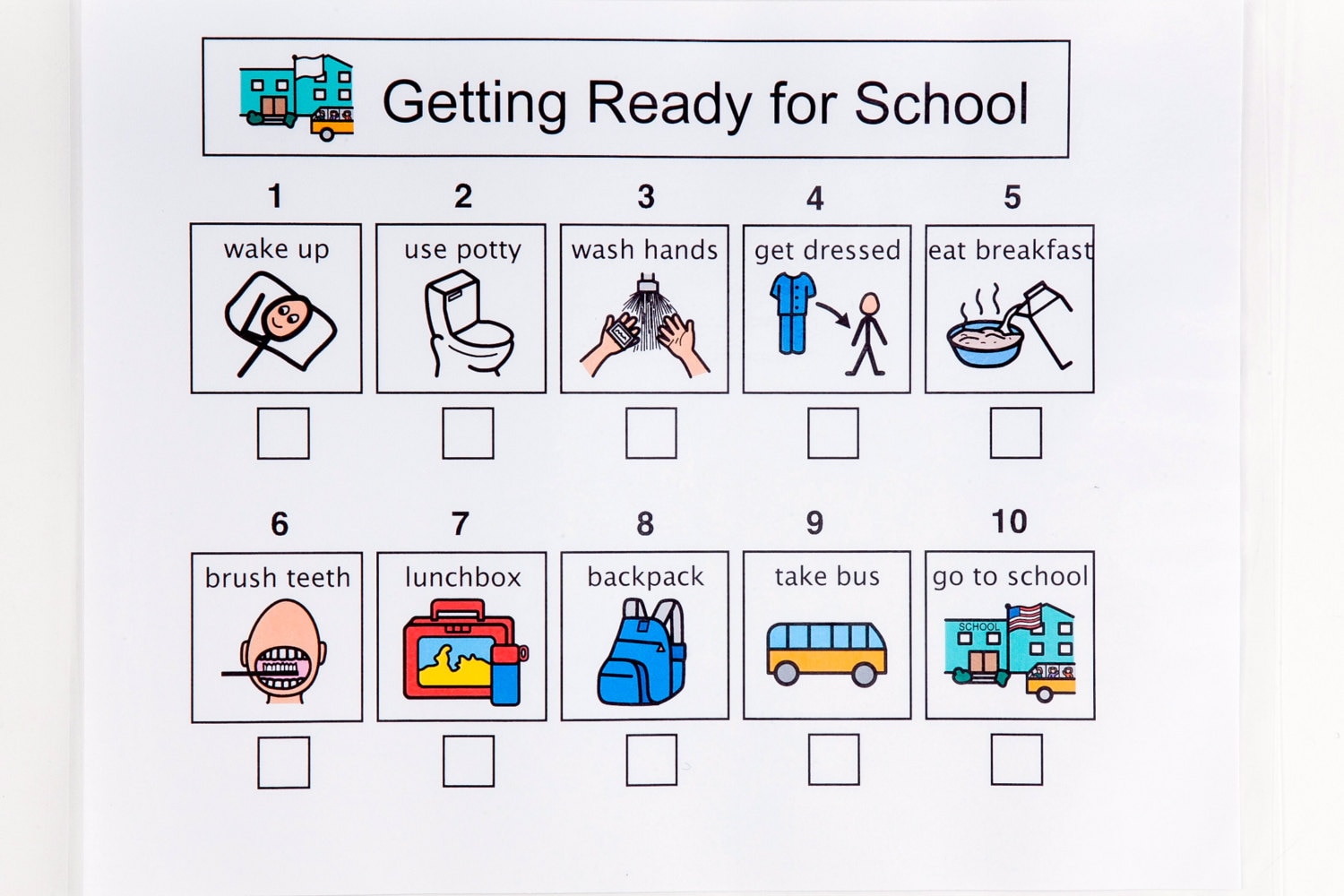 getting-ready-for-school-sequence-sheet-10-steps