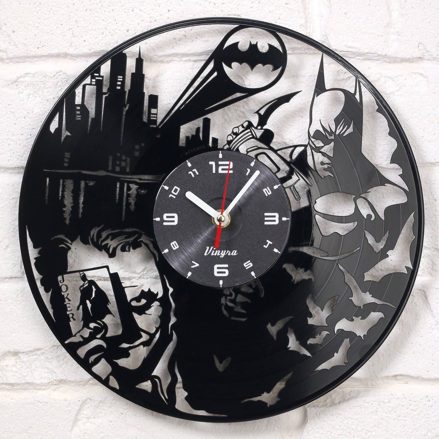 Batman Joker Clock Vinyl Record Wall Clock Batman Joker Clock