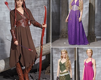 Simplicity Pattern 1010-Elf Costume Lord of the Rings Plus Size 14-22