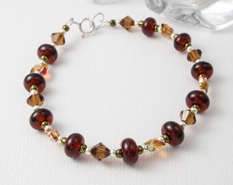 Butterfly Lampwork Bracelet