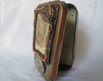 Gift Card Holder, Altered Altoid Tin "Soar" Decorative Presentation or Trinket Tin