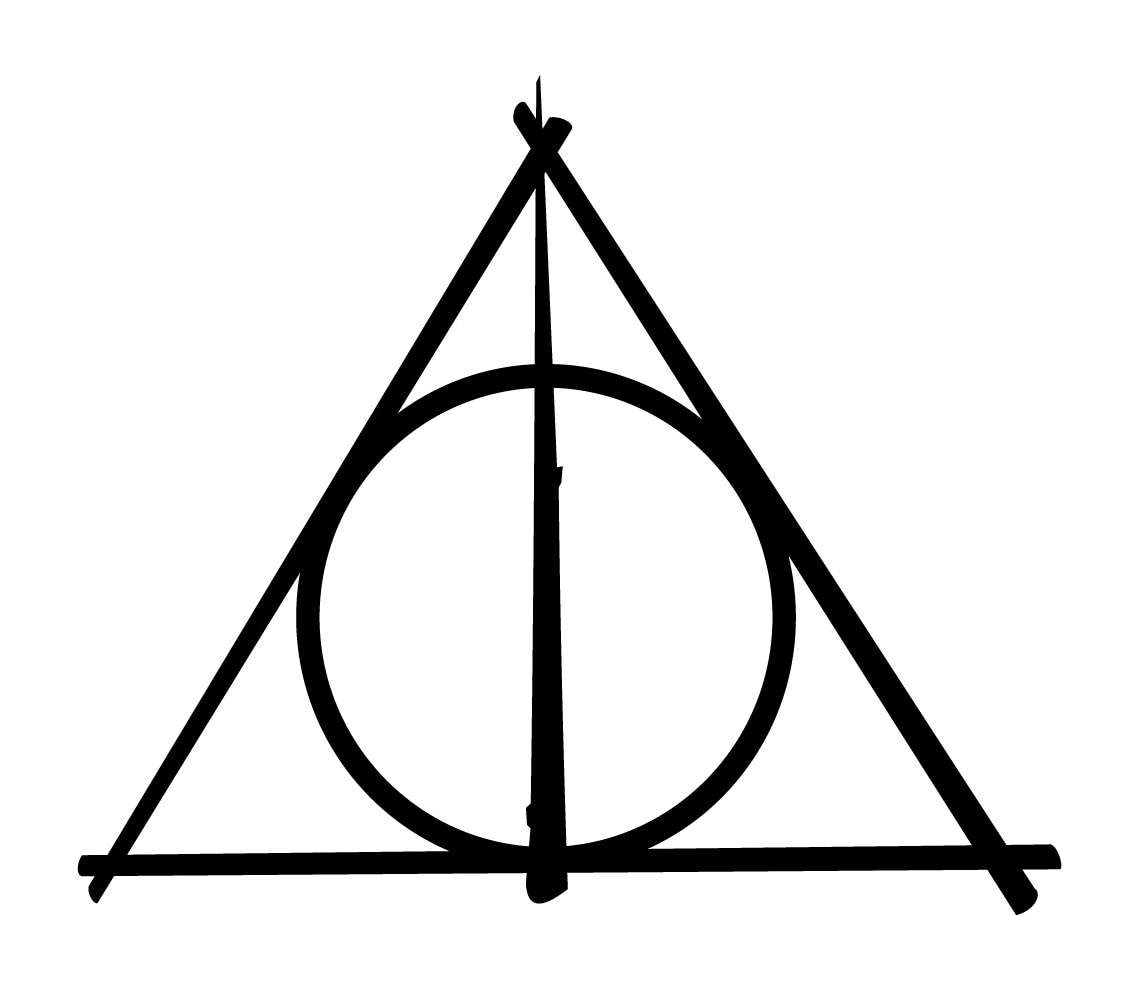 Deathly Hallows Vinyl Decal Harry Potter car laptop sticker