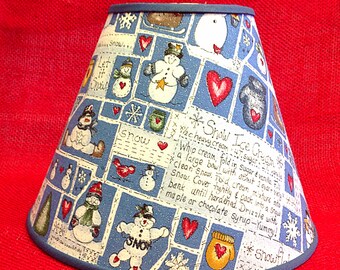 Snowman Recipe Snow Ice Cream Winter Christmas Lamp Shade